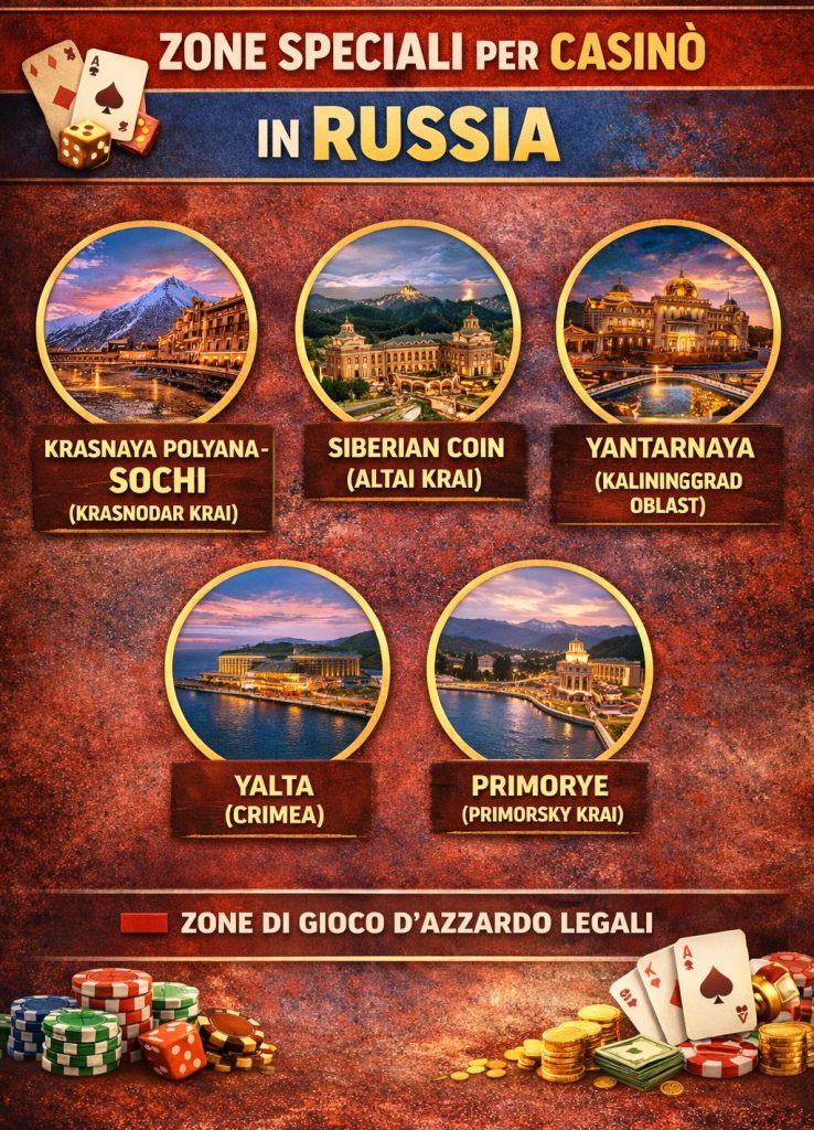 Land-based casinos in Russia