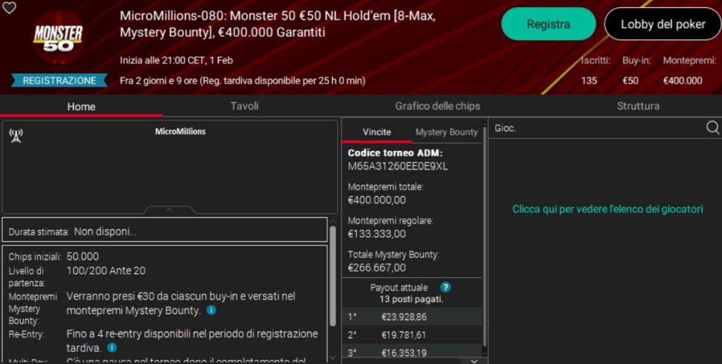 PokerStars Network MM Monster 50: how to best play the Sunday event