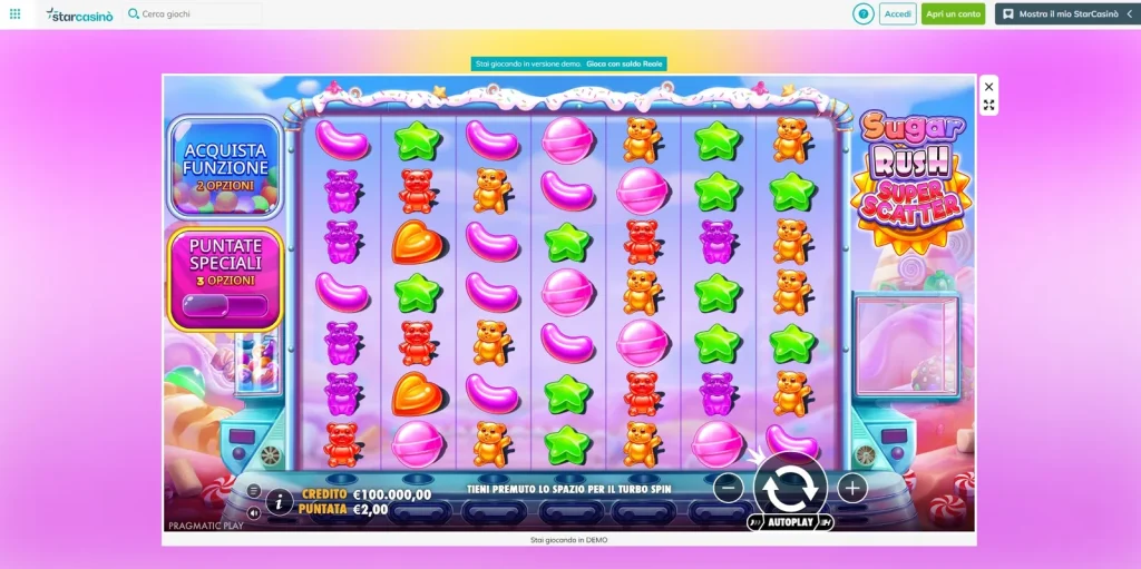 StarCasinò Slots, the debut of Sugar Rush Super Scatter leads the week's new releases