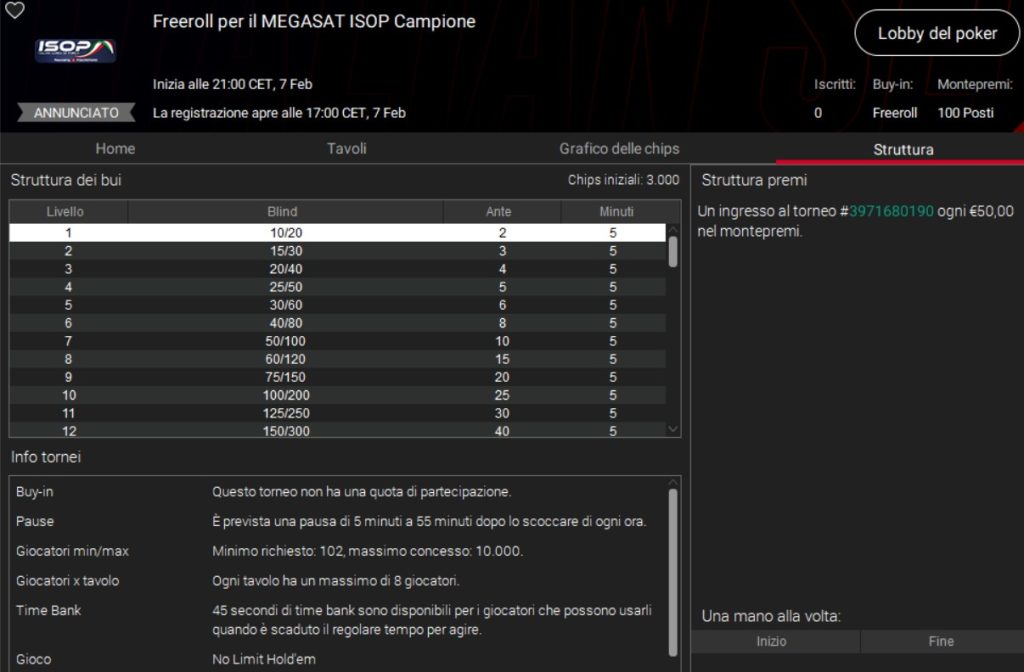 ISOP Stage 3 a Campione: pronti i Freeroll e il Mega SAT su PokerStars