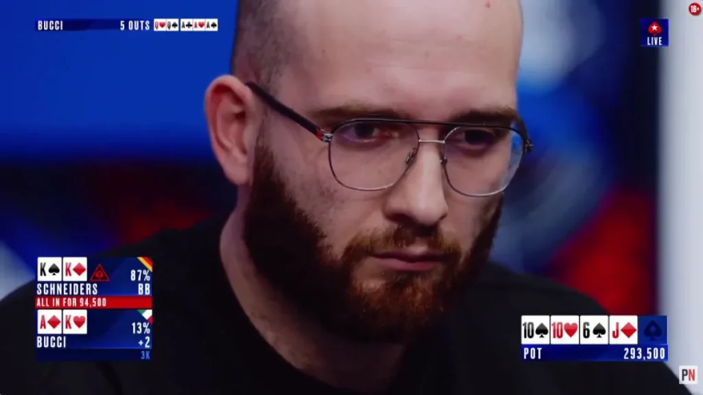 EPT Paris: Bucci is not happy with this call that cost him the tournament