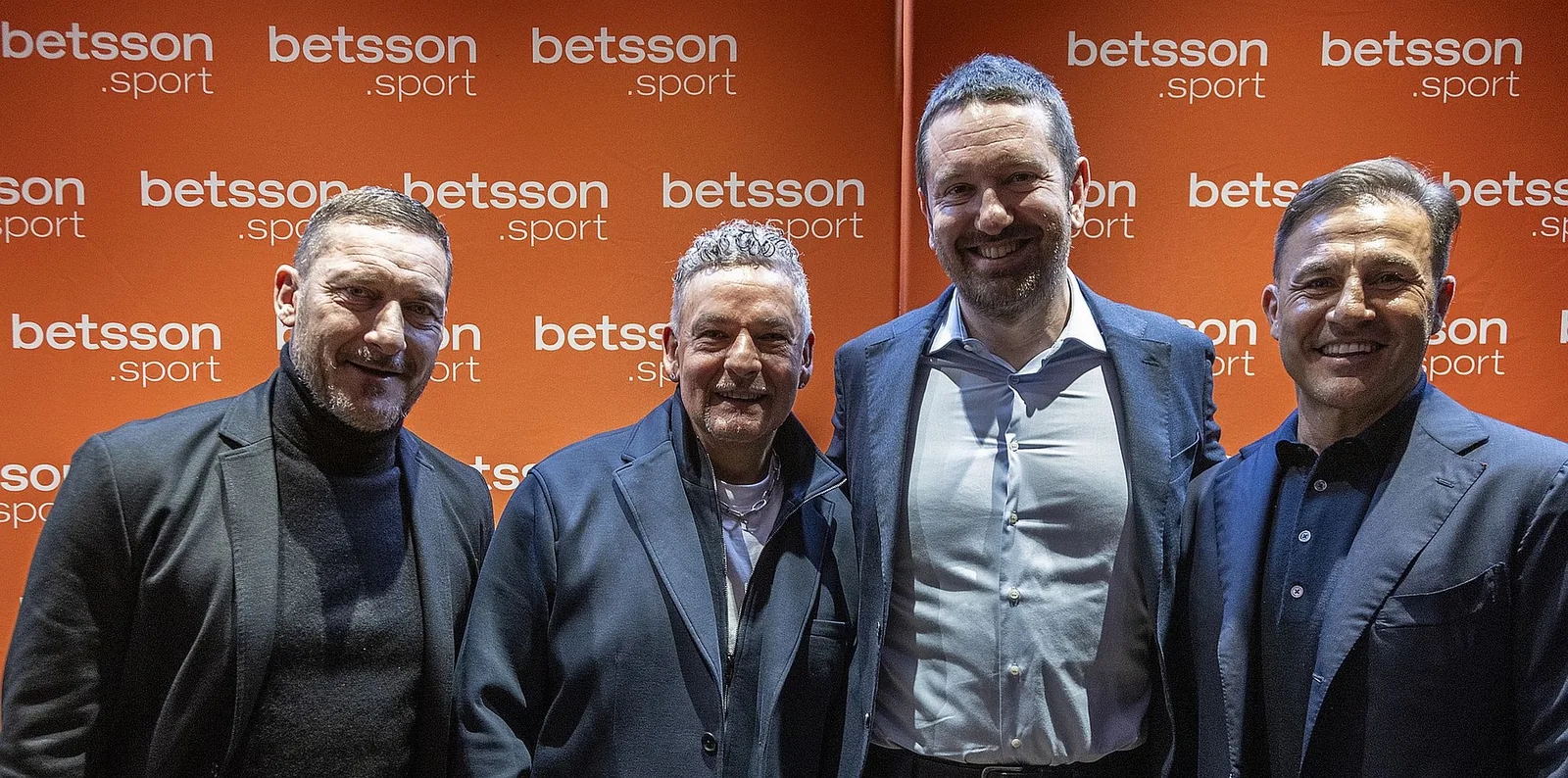 The new Betsson Sport Club presented with Totti, Baggio and Cannavaro as ambassadors